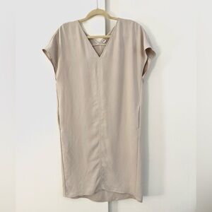 Uniqlo Light Gray V-Neck dress